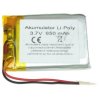 Akumulator Li-Poly 650mAh 3,7V