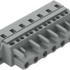 Socket header, 7 pole, pitch 7.5 mm, angled, gray, 231-207/027-000