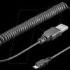 62334 USB spiral cable,A plug/micro B USB 5P plug>1.0m