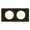 CELIANE Ramka minerał corian czarny dłutowany 2 podwójna 069022 LEGRAND