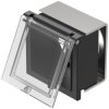 EAO 61-9921.0 Protective cap flush mounting black/clear 24x24 plastic