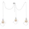 Lampa Wisząca Loftowa 3 Xe27 Ruben White