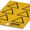 Unlabeled warning sign, (L x W) 50 x 50 mm, PVC, 1014126
