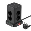 Wieżowa listwa zasilająca MORRE M413 12w1, 8 gniazd, 2x USB-C 15 W, 2x USB-A 12W, 2 m