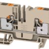 Through terminal block, push-in connection, 6.0 mm², 41 A, 8 kV, dark beige, 2881450000