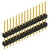 Pin header, 15 pole, pitch 2.54 mm, straight, black, 10050965