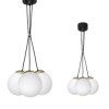 Lampa wisząca SPARTA BLACK / GOLD 3xE14 MLP6499 Milagro
