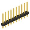 Pin header, 10 pole, pitch 2.54 mm, straight, black, 10058411
