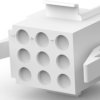 Plug housing, 9 pole, pitch 5.13 mm, straight, natural, 1-480274-0