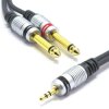 KABEL JACK 3,5 - 2X WTYK JACK 6,3 MONO 1m VITALCO MK71