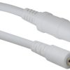 DC extension cord, 3 m, black, plug 2.1 x 5.5 mm, straight to coupling 2.1 x 5.5 mm, straight, 072096