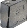 Grommet housing, size 16B, die-cast aluminum, 3 x M25, straight, screw locking, IP69/IPX9K/IP68/IP65, 19400160477