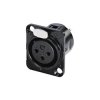 Rean RC3FDL XLR Connector Socket 3-Pin Built-In 1pc