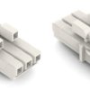Socket, 3 pole, push-in, 1.5 mm², white, 890-223