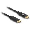 Delock 85356 USB charging cable USB-C® plug, USB-C® plug 0.15 m Black