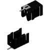 Clip-on heatsink, (L x W x H) 25.4 x 14.5 x 13.51 mm, 21 K/W, black anodized, FK 237 SA 220 V