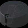 A1040639 Potentiometer knob Ø 40 mm, 6.35-mm axle, TOP-KNOBS, black