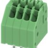 PCB terminal, 4 pole, pitch 2.5 mm, AWG 24-10, 2 A, spring-clamp connection, green, 1989764