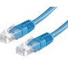 Kabel sieciowy LAN ethernet CAT 5e PatchCord 0.5m niebieski