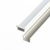 Profil aluminiowy do taśm LED 2000 mm prosty wpuszczany biały z kloszem mlecznym 478627 LED LINE