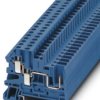 Through terminal block, screw connection, 0.14-6.0 mm², 1 pole, 32 A, 6 kV, blue, 3060270