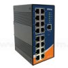 IES-3160, Switch przemysłowy zarządzalny, DIN, 16x 10/100 RJ-45, O/Open-Ring <10ms