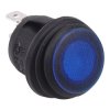 Blue Waterproof 24V LED 20mm Round Rocker Switch SPST 10A R13-112B8W-02