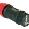Wtyczka gumowa 10/16A 2P+Z w pełni gumowa 1-faz.IP44 05622-s PCE