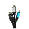 Kabel HDMI 2m A: HDMI B: HDMI A: Męskie B: Męskie Premium High Speed Ultra Certified V2.1