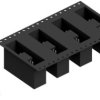 Pin header, 12 pole, pitch 2.54 mm, angled, black, SL11SMD10412ZBTR