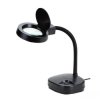 Lampa z lupą x15 LED 10W czarna ZD-123