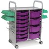 Callero Plus STEAM Activity Double Trolley & Plum Purple Gratnells Trays