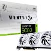 MSI Karta graficzna Nvidia RTX 5080 16GB VENTUS 3X OC WHITE 16 GB GDDR7 RAM PCIe x16 HDMI® 2.1, DisplayPort 2.1