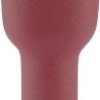 Konektor żeński, pełna izolacja PCV, tuleja, 4.8x0.5 mm, 0.5-1.0 mm2, czerwony