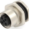 Circular connector, 5 pole, solder cup, screw locking, straight, T4131412051-000