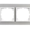 Sentia Ramka podwójna szklana srebrna 1472-63