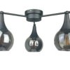 Lampa Sufitowa 3Xe27 Star Smoky Black