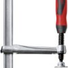 Zacisk śrubowy do stołów spawalniczych z uchwytem 2K Bessey TW28-30-12-2K Maksymalna szerokość mocowania:300 mm Posuw:1