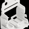 221-549 Fastening adapter for mounting rail, 10-conductor, white