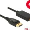 85317 Delock cable DP 1.2 male > HDMI-a male, black, 2 m