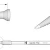 Soldering tip, beveled, Ø 1.2 mm, C245710