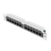 Patch panel 12 port 1U 10 kat.6 szary LANBERG PPU6-9012-S