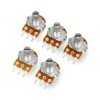 Potencjometr obrotowy 10kΩ liniowy 1/8W - 5szt.