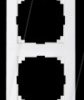 MEG4040-3619 M-PURE frame - 4-gang, polar white