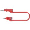 Electro PJP 2117-CD1-50R Test Lead Jack Plug 50cm Red 1pc