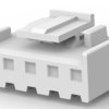 Plug housing, 5 pole, pitch 3.96 mm, straight, natural, 7-1123722-5