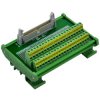CZH-LABS DIN Rail Mount IDC-40 Male Header Connector Breakout Board Interface Module, IDC Pitch 0.1", Terminal Block Pitch