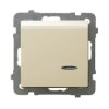 AS Wyłącznik hotelowy ecru ŁP-15GS/m/27 OSPEL