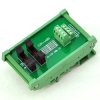 CZH-LABS DIN Rail Mount Dual IDC-8 Pitch 2.0mm Male Header Interface Module, Breakout Board.