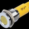Q16F1CXXY12E Indicator LED, 12 V DC, 16 mm, FASTON, yellow/BrC